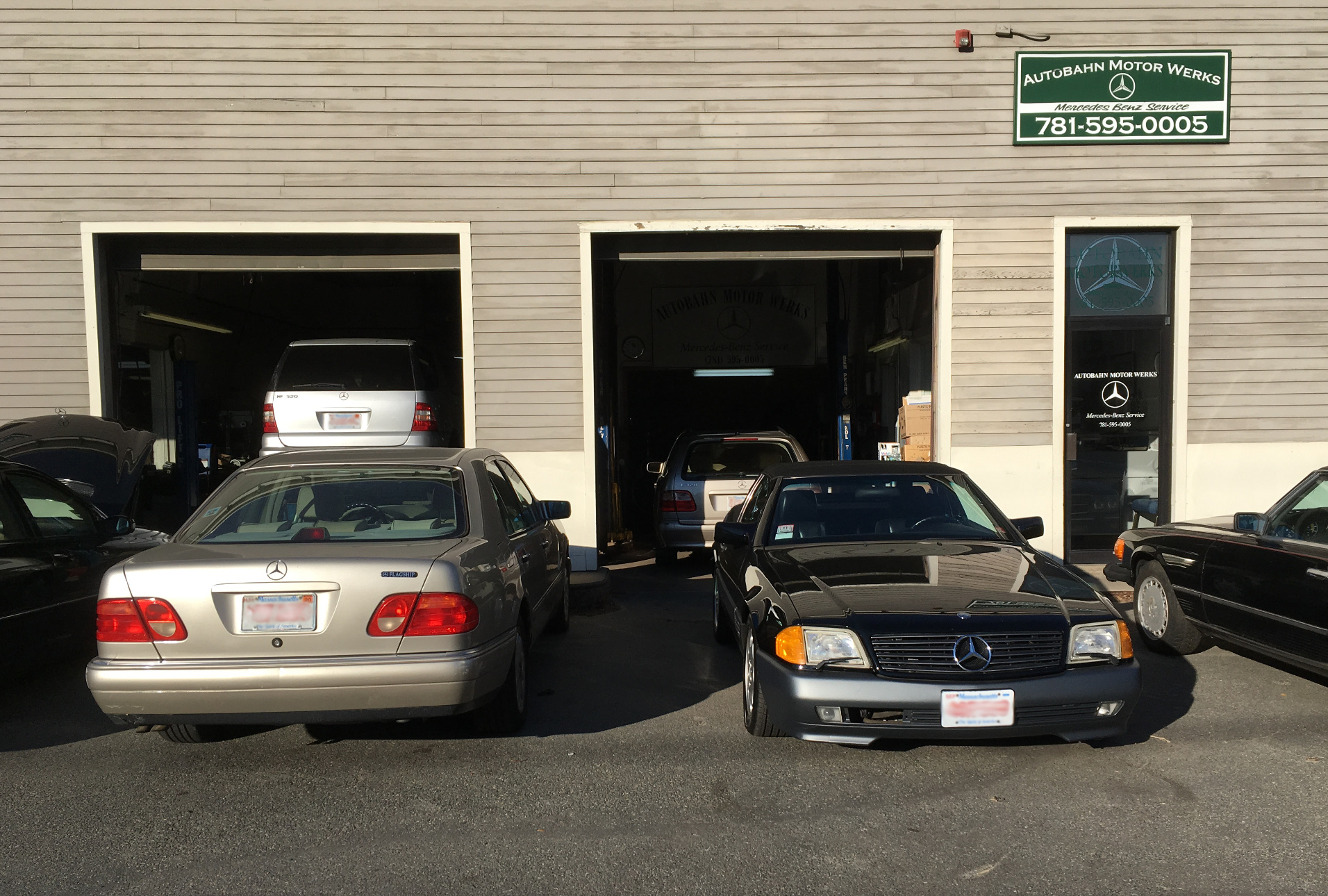 Picture of the workshop garage